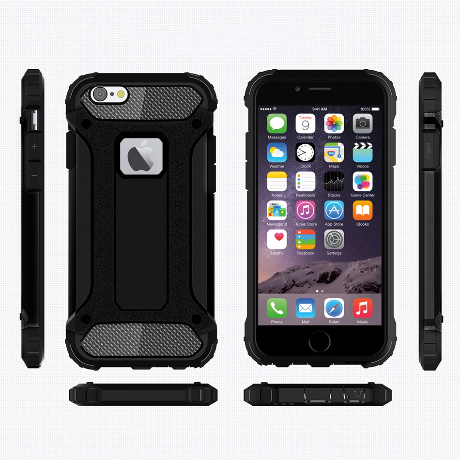 Military Defender Shockproof Case for Apple iPhone 6s (Black)